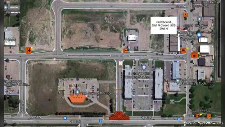 North Lethbridge streets closed for repairs starting Monday