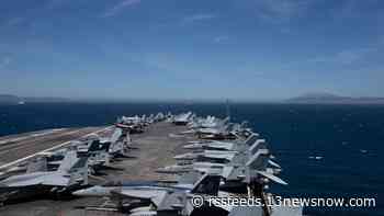 Norfolk-based USS Gerald R. Ford arrives in Mediterranean Sea on first major deployment