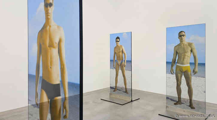 Skulls and speedos at this stained glass exhibition