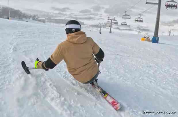 Paralympian Flaunts Skills At Australian Ski Resort