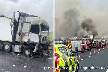 Long delays on M6 northbound after lorry fire
