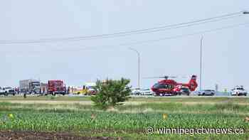 Manitoba RCMP say semi-truck had right of way at time of deadly Trans-Canada Highway crash