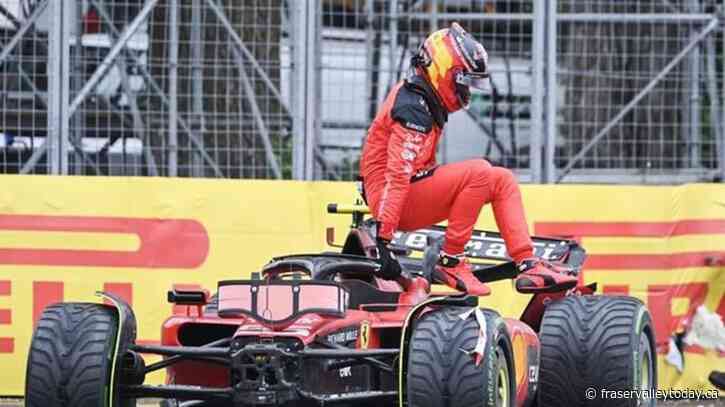 Ferrari’s Carlos Sainz crashes in rainy final practice at Canadian Grand Prix