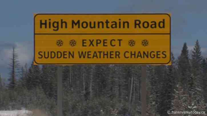 Wet snow, slippery driving conditions expected along Coquihalla