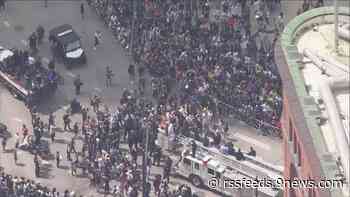 Crews removed barricades during parade, allowing crowds to swarm fire truck before officer hit