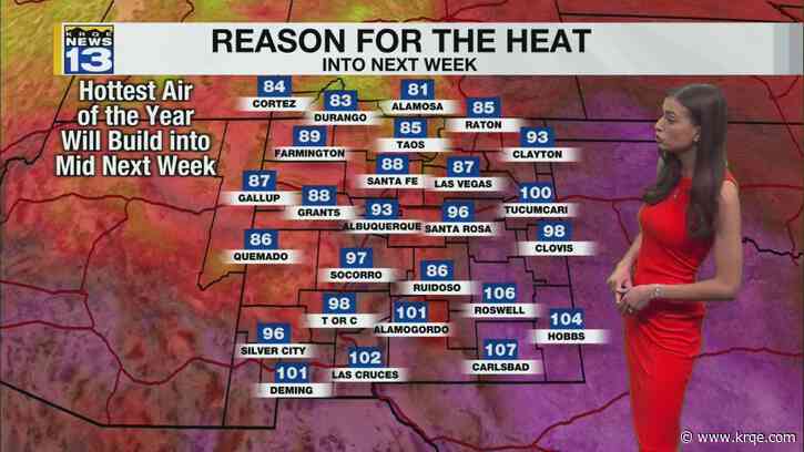 Hottest temperatures of the year arrive Sunday