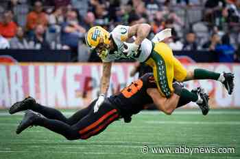 B.C. Lions blitz Edmonton Elks 22-0, Rhymes records game’s only TD