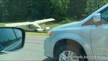 Plane lands on I-35 in Carlton County