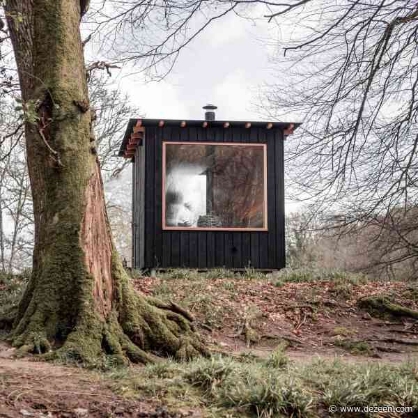 Out of the Valley clads prefabricated Forest Sauna in charred wood