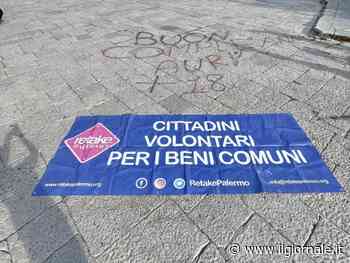 Imbrattano il pavimento davanti alla tomba di Falcone: i volontari al lavoro