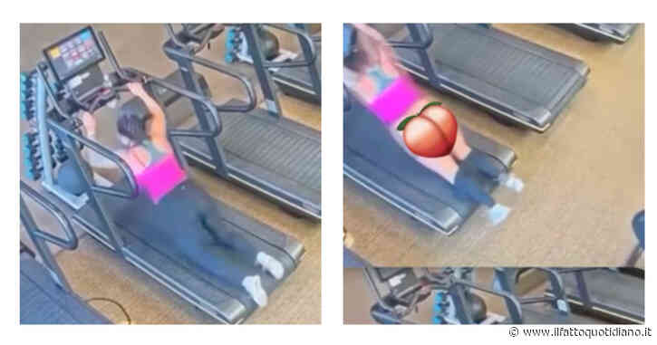 Inciampa sul tapis roulant, cade e rimane senza pantaloni: il “fattaccio” in un video diventato virale