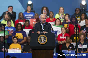 Amid a slow start, Biden hits 2024 campaign trail with a nod to labor support