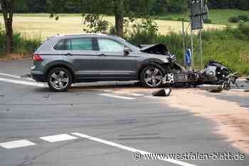Motorradfahrer stirbt bei Unfall in Nieheim-Merlsheim