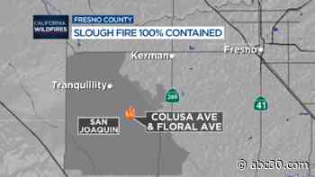 Wildfire now fully contained in Fresno County