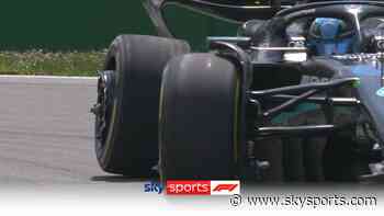 'That was a proper accident' | Disaster for Russell as 'big' crash leads to puncture