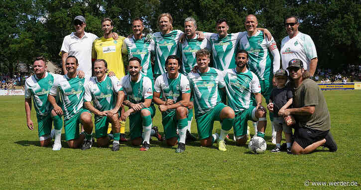 Werder-Traditionsmannschaft in Uphusen zu Gast