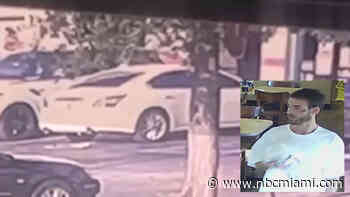 Surveillance video shows moment man stole car with three-year-old inside before fleeing in Broward