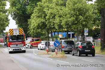 ABC-Alarm bei der Firma Hipp an der Bielefelder Straße in Herford