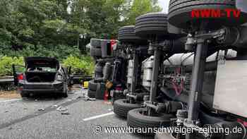 Tanklaster kippt flüssigen Latex auf A27 – mehrere Verletzte