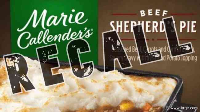 Marie Callender's frozen shepherd's pie recalled due to 'flexible plastic'