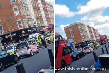 Crime scene at Kilburn High Road after stabbing - recap