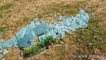 Dronten - Gedenkplaats KWF Kankerbestrijding bij Dronten vrijwel geheel vernield