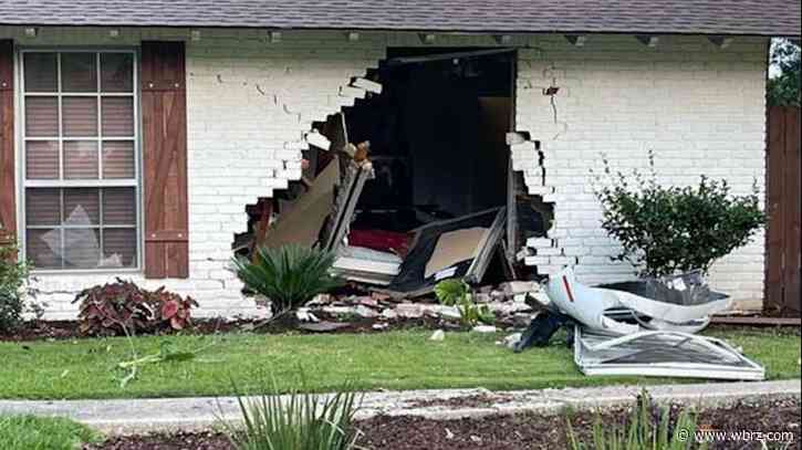 Baton Rouge man says car crashed through his home, hit daughter's bed while she was sleeping