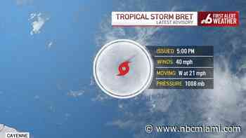 Tropical Storm Bret forms in Atlantic, expected to become hurricane