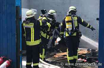 FW Celle: Feuer an einer Waschanlage