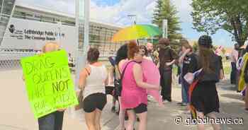 Lethbridge drag reading draws protest and counter-protest
