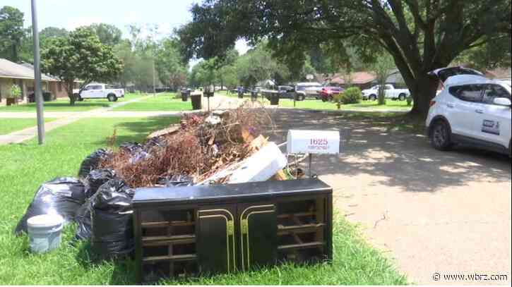 Trash pile sitting at curb for weeks, neighbor tired of mess