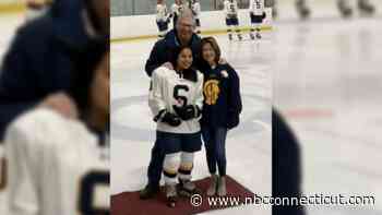 Simsbury hockey player's memory skates on in scholarship