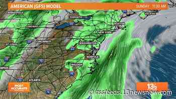 Lots of rain in Hampton Roads this week, as low pressure system moves toward Mid-Atlantic