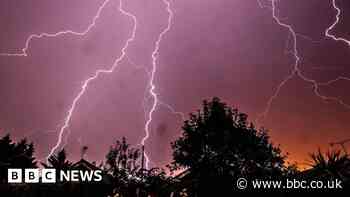 Thunderstorm warning issued by Met Office