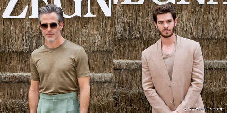Chris Pine, Andrew Garfield & More Stars Attend Zegna Fashion Show in Milan!