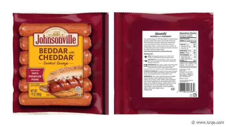 Over 42K pounds of Johnsonville sausage links recalled in 8 states