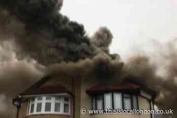 Sidmouth Road Welling house fire: Footage from scene