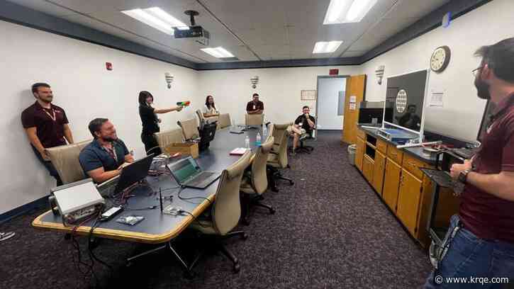 High school students work with artificial intelligence at NMSU's STEMx summer camp