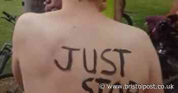 Bristol mental health worker shows naked support for Just Stop Oil