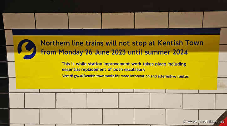 Kentish Town tube station closing next week for a year