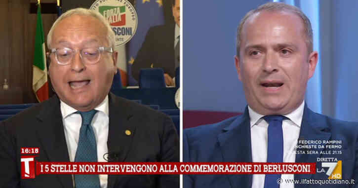 “Fatti uno shampoo mentale, sei del partito del passamontagna”. A Tagadà Casasco (Fi) sbotta con Pirondini (M5s) su Berlusconi