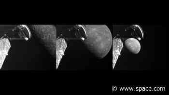 European probe captures stunning up-close views of planet Mercury during brief flyby (video, photos)
