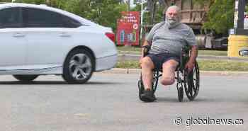 ‘Extremely difficult’: Ontario man homeless after leg amputation