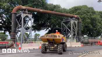 Upset over Old Portsmouth 'alien creature' sewage pipe works