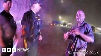 Bodycam shows Florida police officer dragged into drainpipe in flood rescue