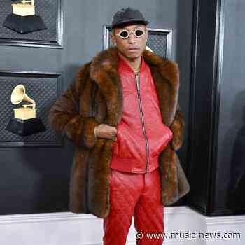 Pharrell Williams supported by A-list friends as he unveils debut Louis Vuitton collection