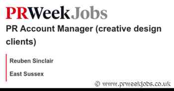 Reuben Sinclair: PR Account Manager (creative design clients)