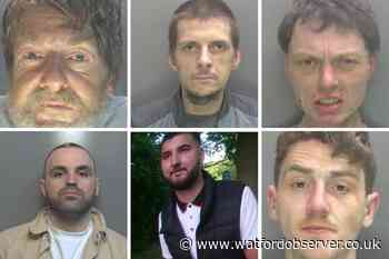 Images of six Hertfordshire wanted men released this week