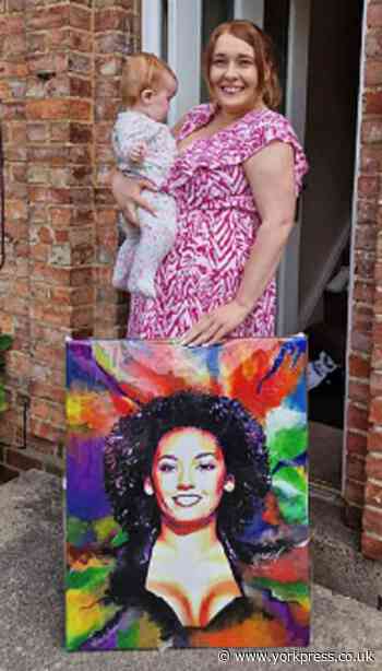 Spice Girl Mel B Shany Hagan eBay art auction for York baby