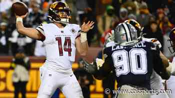 Sam Howell on Jacoby Brissett: 'He's been great to have here and he helps me a lot'